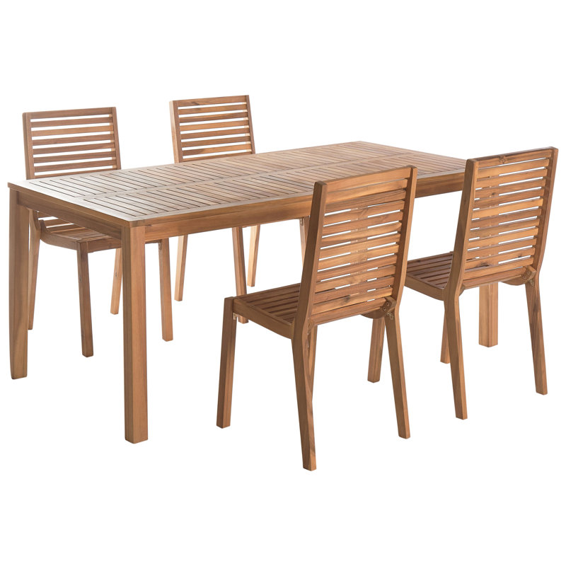 Gerolf Rectangular 8 - Piece 4 - Person 71Cm L Dining Set