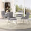 Velvet Upholstered Armchair in Grey