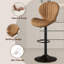 Bar Stools Set of 2 Modern Swivel Bar Chairs, Barstools Counter Height with High Backrest Easy 3-5 Minute Assembly for Bar, Kitchen, Dining Room-1001067351
