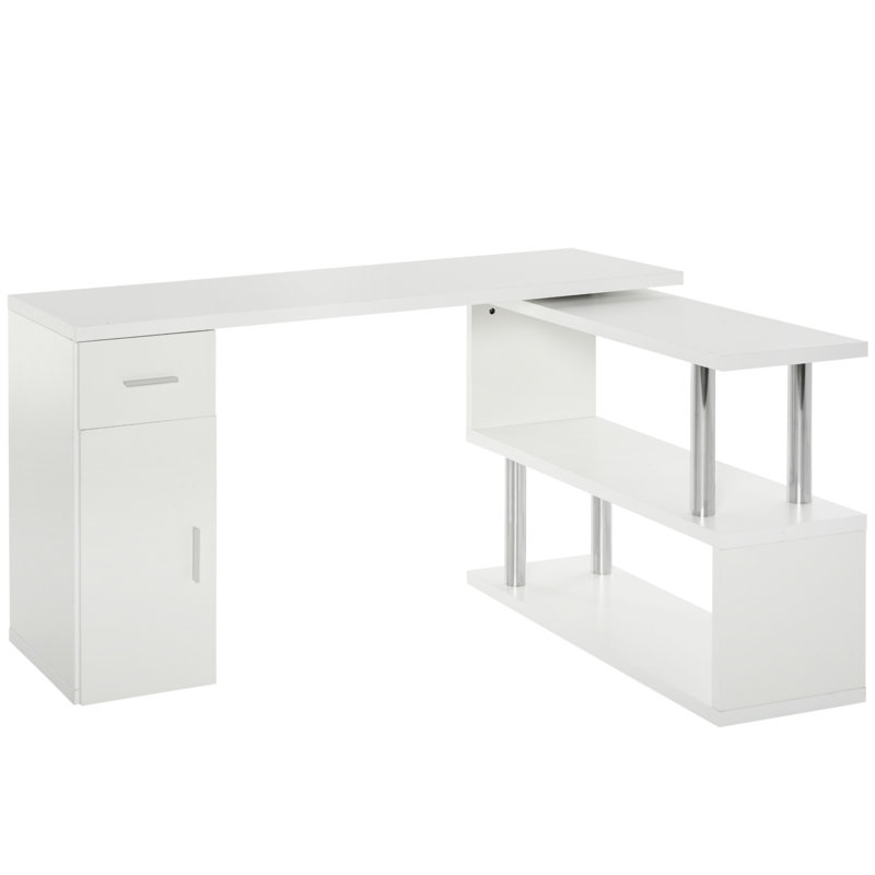 Rotating Computer Desk (Not Including Office Chairs)