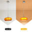 Vintage Orange Glass Pendant Light, Single Light Hanging Lamp For Kitchen Island Dining Room
