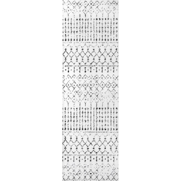 Freetown Moroccan Performance White/Black Rug