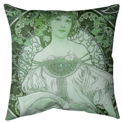 Coussin de lecture Alphonse Mucha Lady - Standard