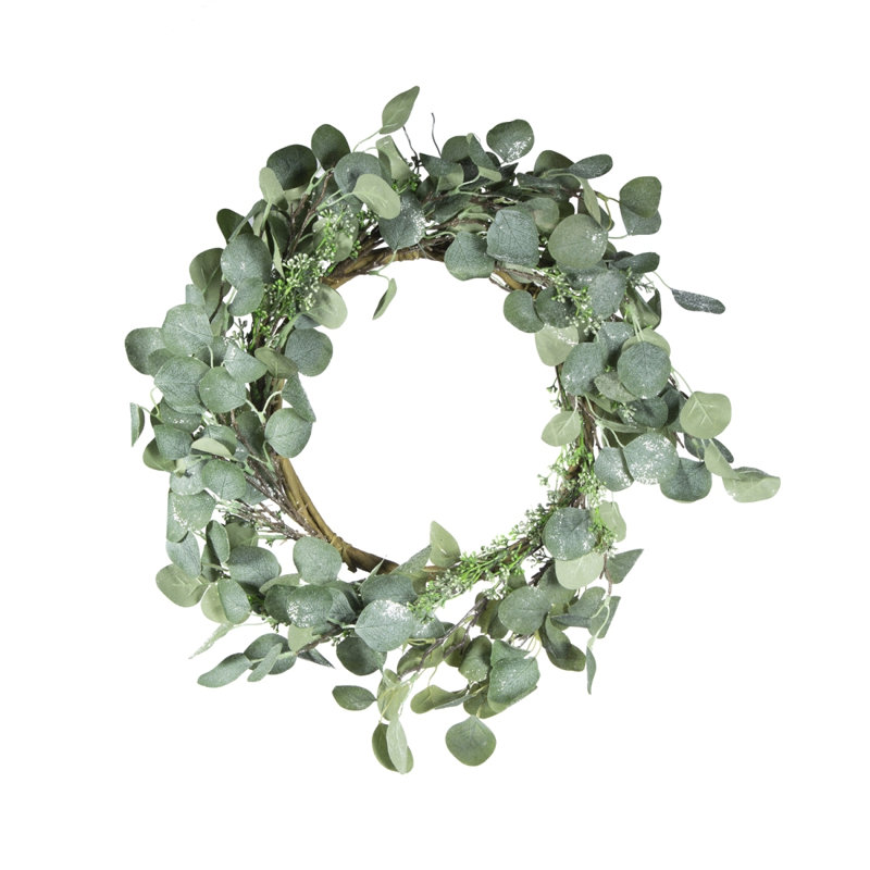 D23.6" Eucalyptus Wreath, Green