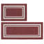 Tapis de cuisine Caylon avec envers antidérapant, tapis de cuisine 2 pièces super absorbants et lavables à la machine - Tapis résistant à la saleté pour la cuisine, la salle de lavage et l'entrée-1767395258-1781649683