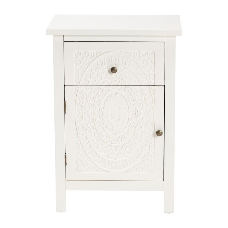 Auman 17.72'' W Solid Wood Nightstand