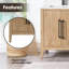 Meuble-lavabo double autoportant Griswalda 72 po avec comptoir en quartz et miroir-91927726