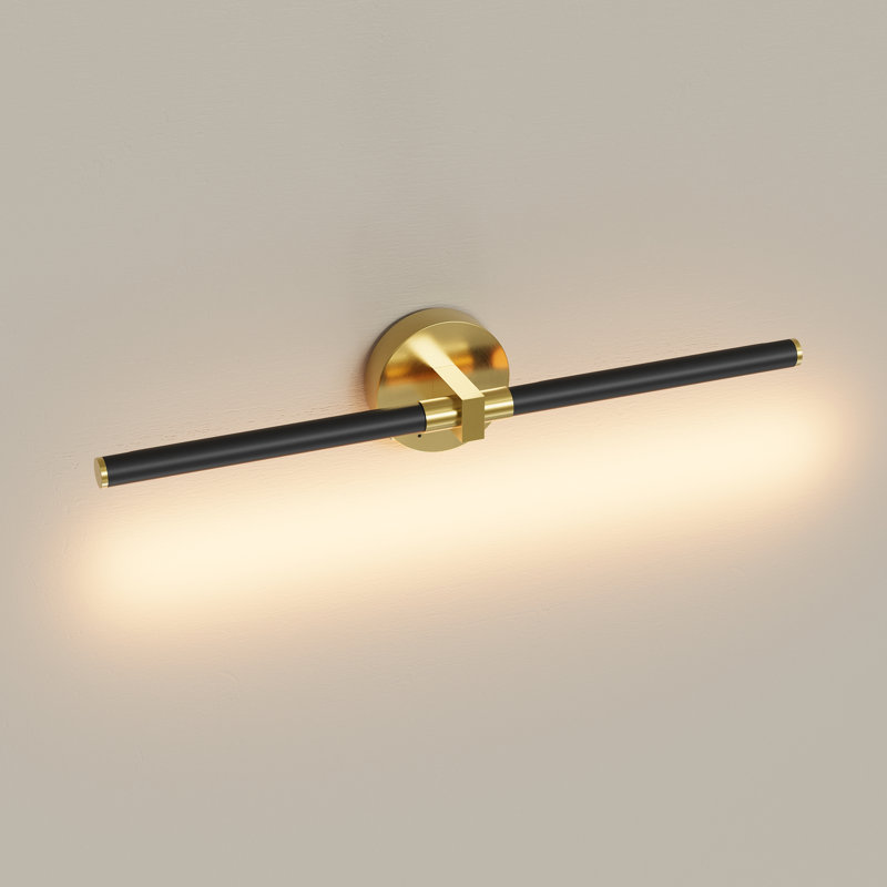 Paquet de 2 lumières à DEL rechargeables avec télécommande, à intensité variable, Black Gold, 4.7" H x 31.5" W x 3.9" D