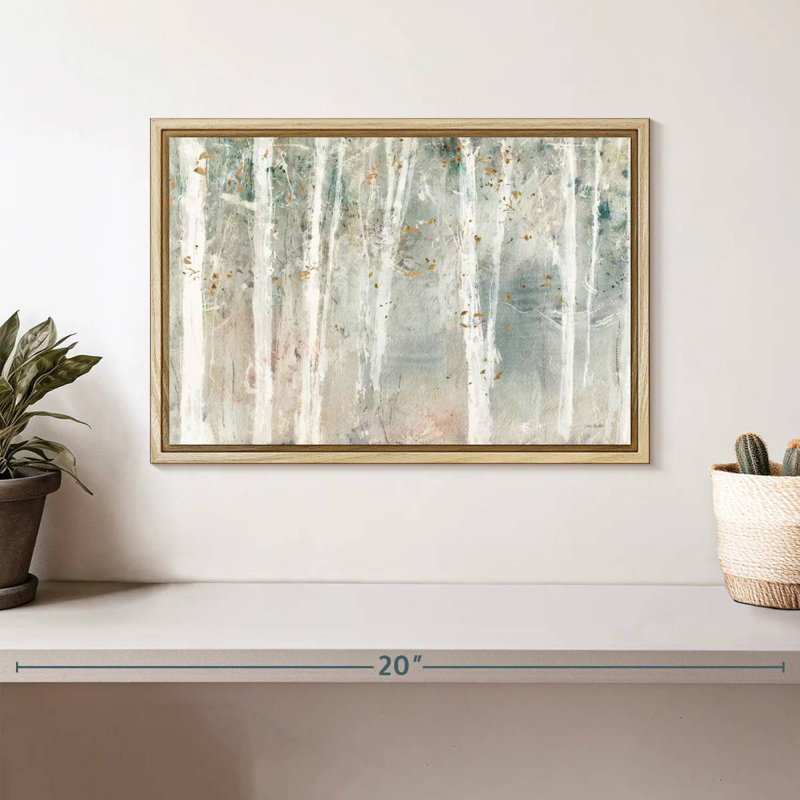 A Woodland Walk I, Cadre flottant en bois naturel, 13 po x 9 po