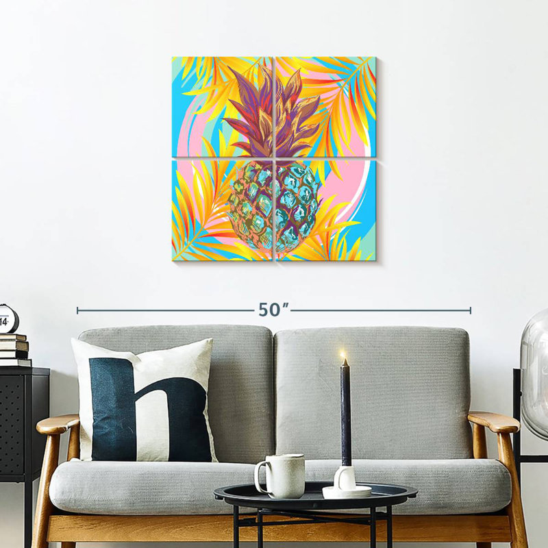 Ananas de palmier tropical Yarlin, H 26 po x l 26 po
