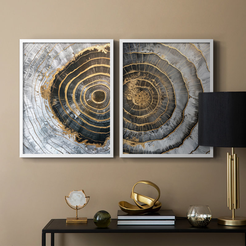 ABSTRACT Series CCLXII - Reproduction encadrée de qualité supérieure - prête à être accrochée - aucun clou requis - aucun clou requis