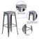 Nieva Counter Stool with Metal Frame