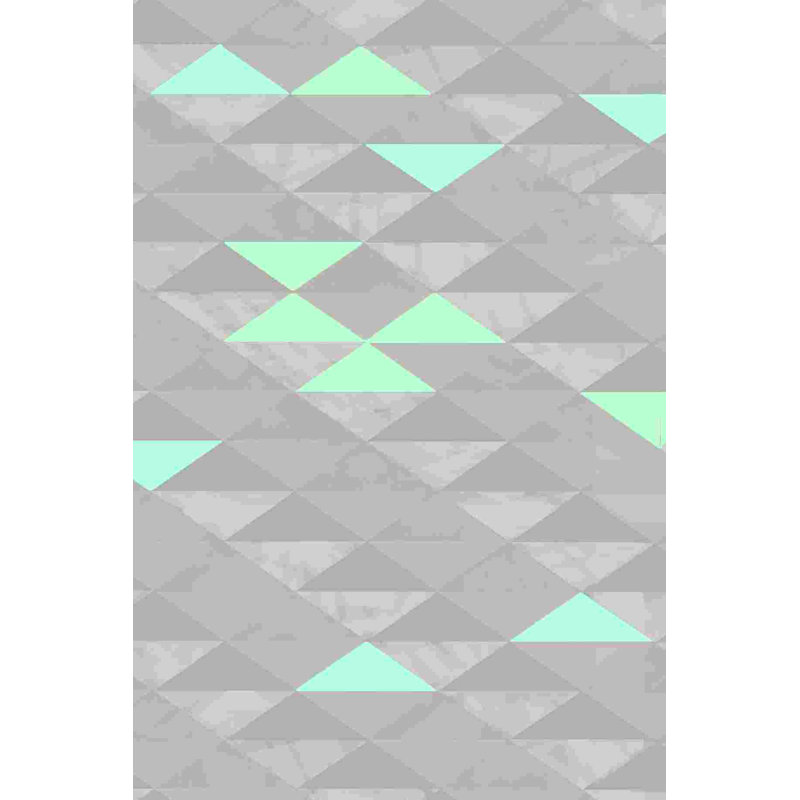 Triangle célébration bleue - peinture sur toile tendue, H 48 po x l 32 po