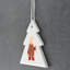 Carley Gnome Festive Gonk Bauble Tree Shaped Ceramic Ornament