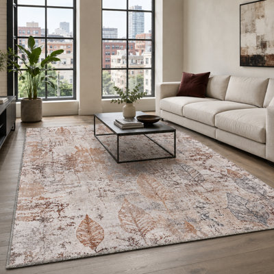 Striped Cotton and Chenille Flatweave Area Rug