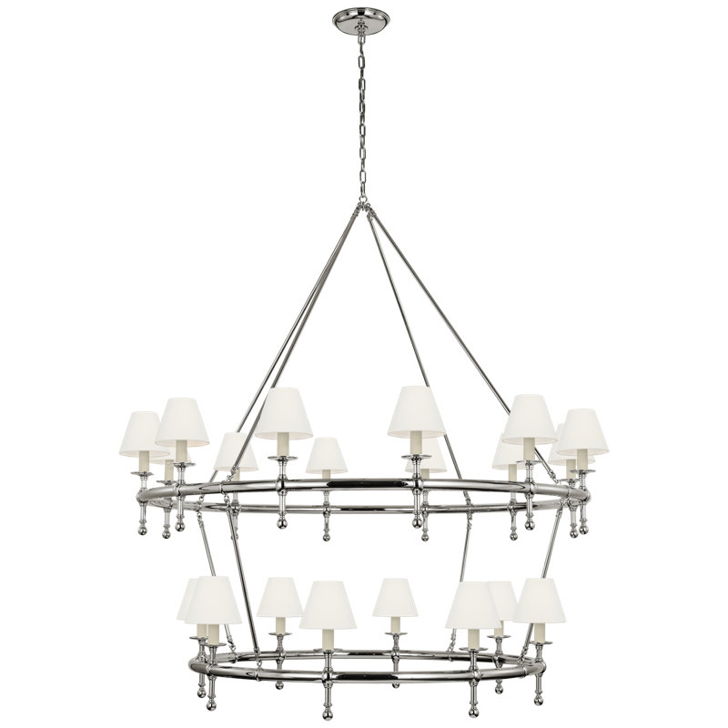 Classic 20 - Light Chandelier, Antique-Burnished Brass