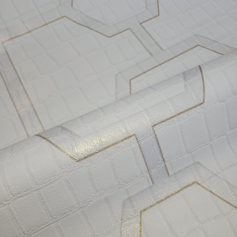Alligator à motif de treillis métallique Philipp
