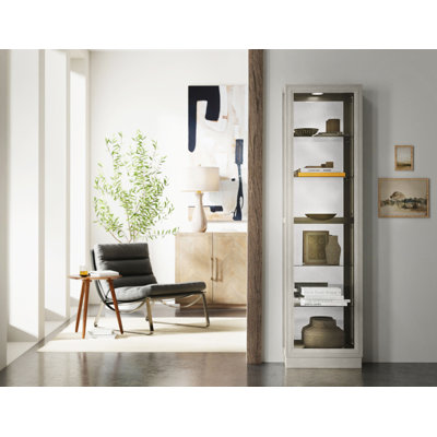 Spenser Side Entry 5 Shelf Curio Cabinet