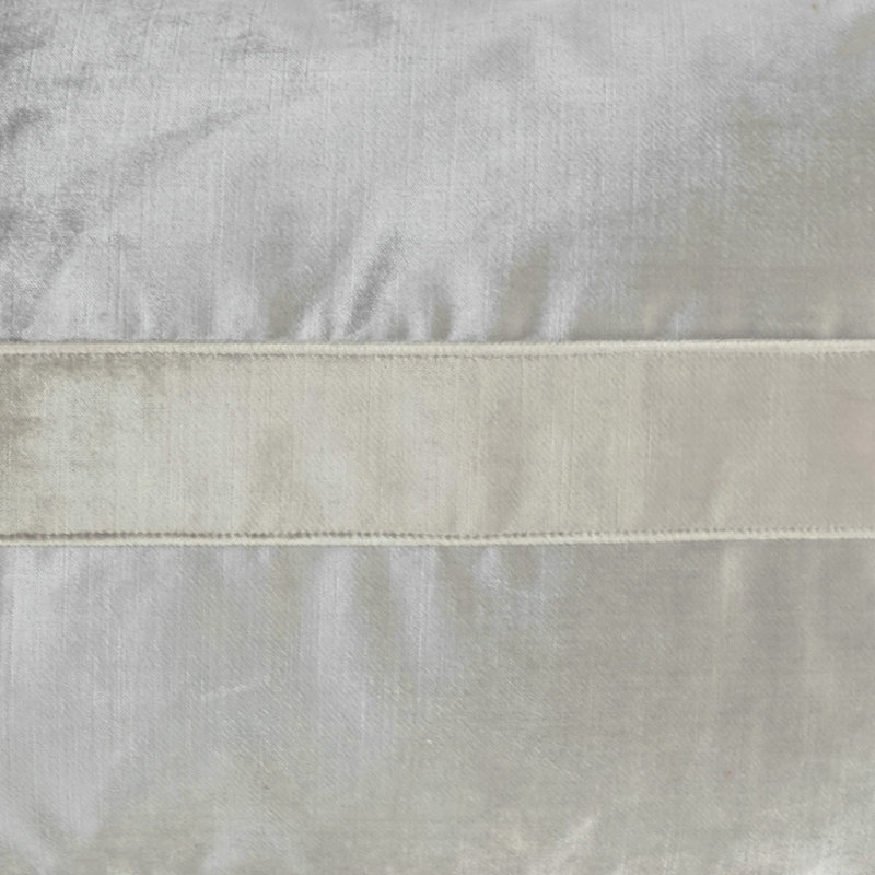 Iridescence Band Pillow Cover & Insert, Silver, Rectangle 14"H x 24"W