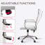 Fauteuil de direction pivotant avec dossier en cuir à motifs-1110539896