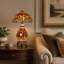 Lampe de table 22 "papillon orange Tiffany, lampe de table classique en vitrail incluse avec 3 sources de lumière