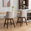 Ensemble de 2 tabourets pivotants à hauteur de comptoir, tabouret de bar rembourré de 26 po de hauteur-118002767