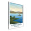 Loch Leven, Scotland - Romantic Travel Poster of Castle Isle and Highland Shoreline. Giclee Print on Wrapped Canvas. Wall Art, Home Decor - Natural Landmarks, Scotland 1 Piece Wrapped Canvas Wall Art-333837328