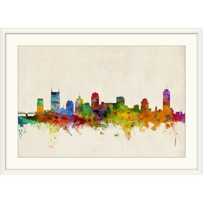 «Nashville Tennessee Skyline» par Francy, impression