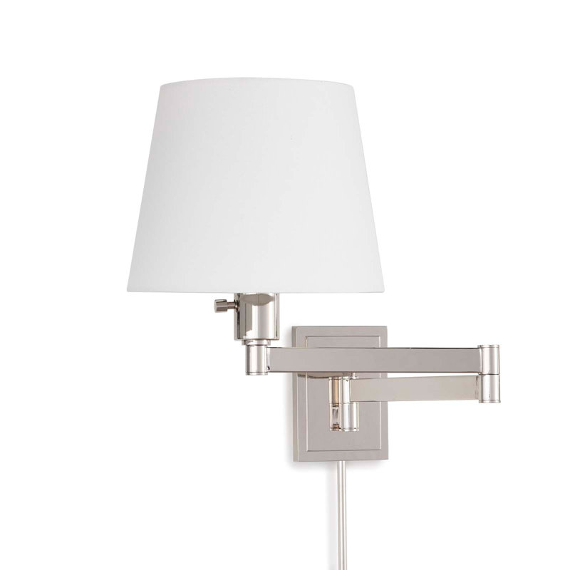 Applique murale Vertue, Nickel poli