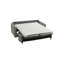 Canapé-lit en cuir grainé italien de 80 po avec matelas en mousse à mémoire de forme Mirabelle-117463965