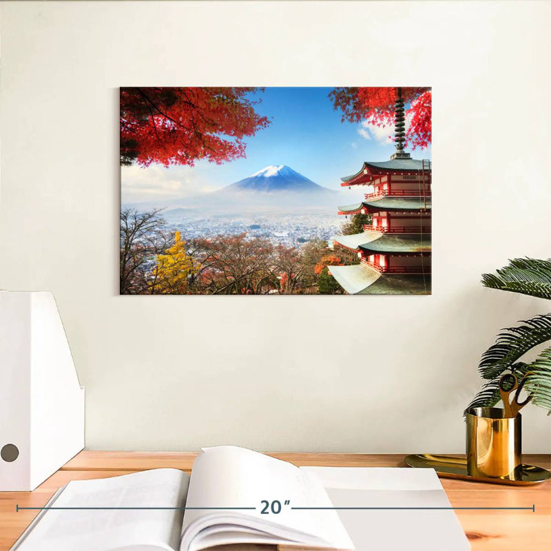 Alvord Autumn Mount Fuji, 8" H x 12" W