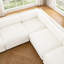 Canapé d'angle modulaire en chenille de 142,5 po avec repose-pieds mobile Solstice-941468483