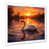 White Single Picture Framed