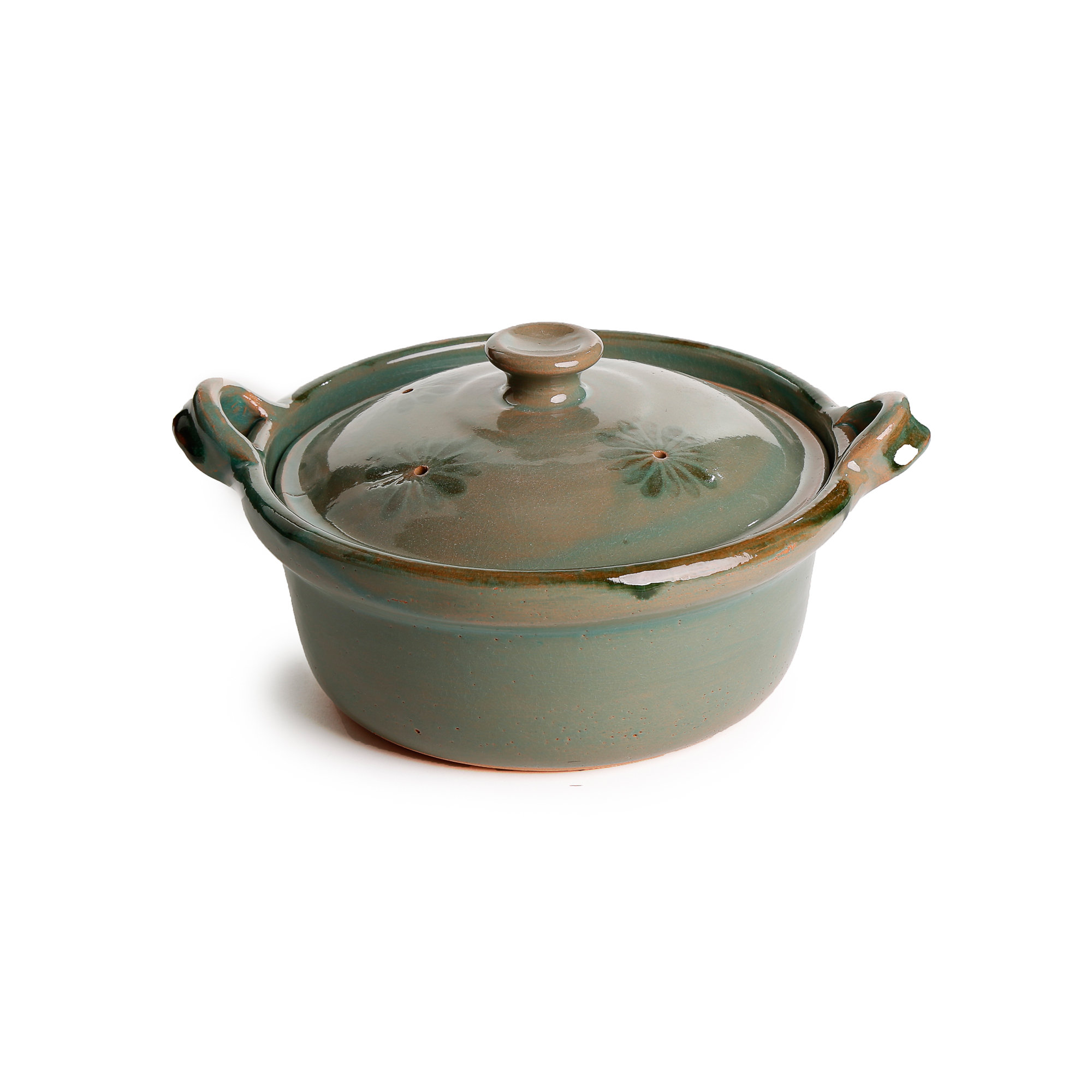 Ancient Cookware Terracotta Round Dutch Oven with Lid | Wayfair