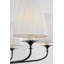 Knox Chandelier with Silk Pleated Shades-703335956-703335955-703335953