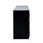 Commode d'appoint moderne noire à 6 tiroirs-2054279756