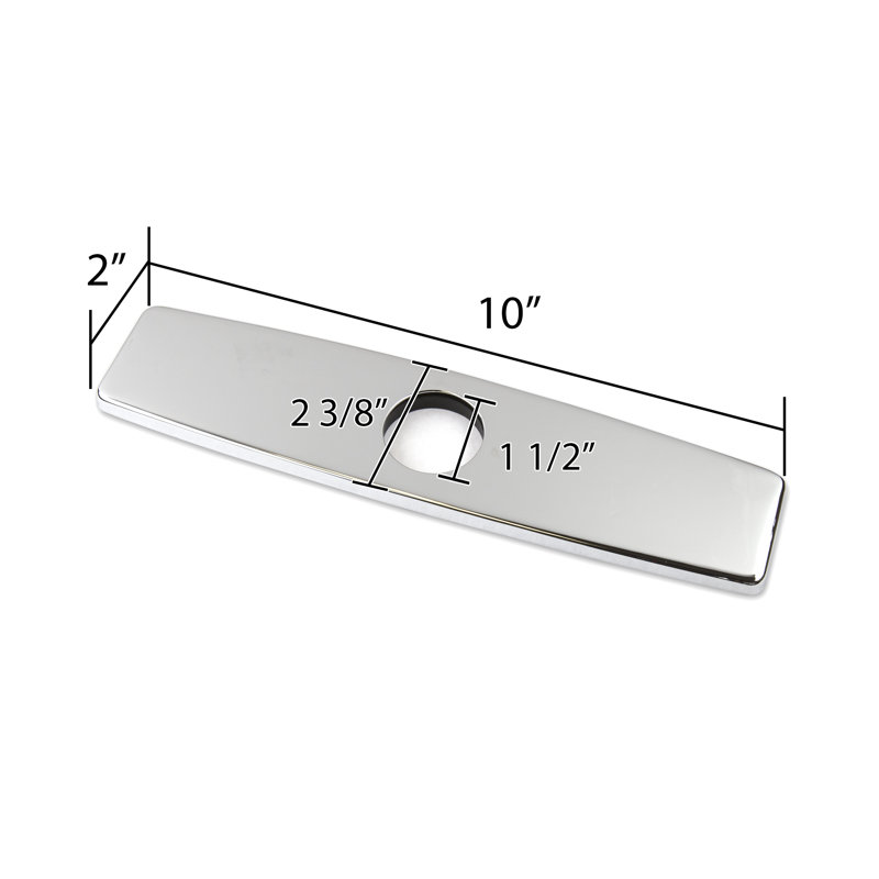 Écusson de plaque de recouvrement pour évier de cuisine, Chrome