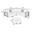 Ensemble modulaire 4 pièces avec repose-pieds-954375957