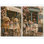 Très grand ensemble de 2 chiens de boulangerie français, reproduction d'art sur toile, mignonne pâtisserie Paris