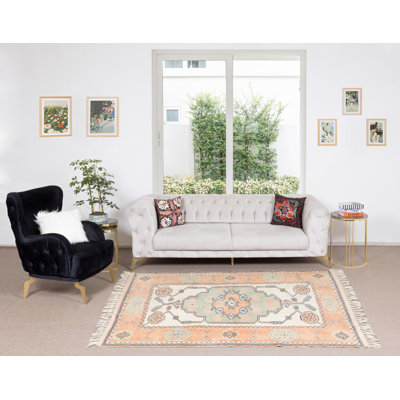 Tapis turc moderne noué à la main pour le bureau et la maison, 100% laine