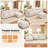  102'' Wide L-Shaped Living room sofa, Modular Sectional Sofa, 4 Seater Sofa Comfy Cloud Couch Chenille Upholstered Sofa with Ottoman,Beige-1299005324