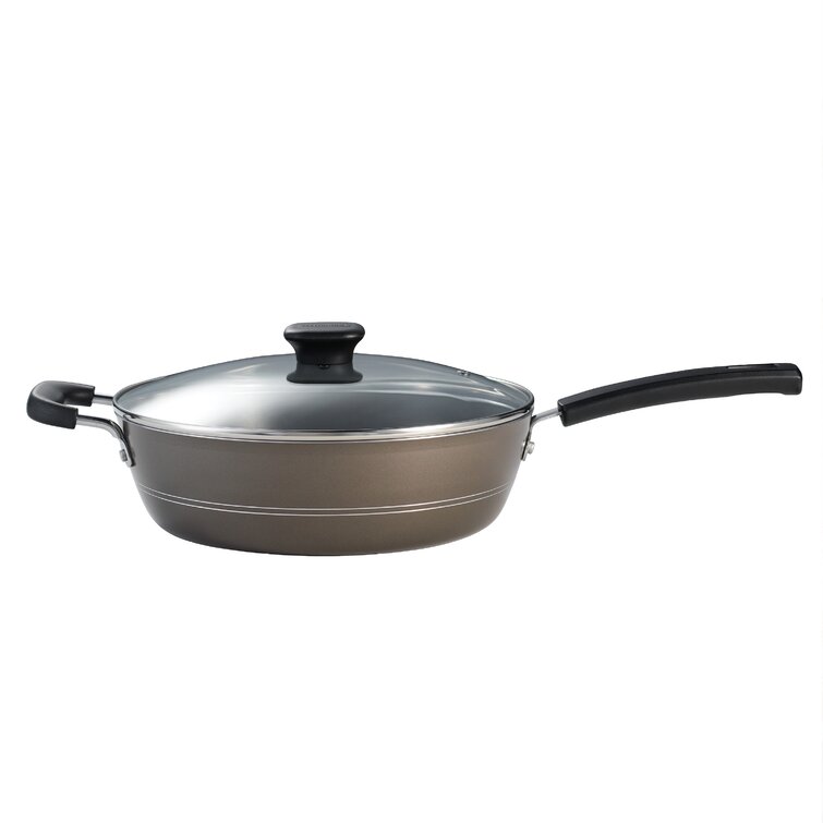 Kenmore Theodore 13 Cast Aluminum Saute Pan w/ Lid Nonstick Interior