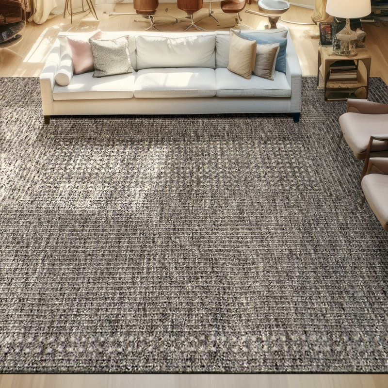 Area Rug in Brown, Rectangle 6' x 9'