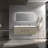 Wall-Mounted Bathroom Vanity with Double Sinks-232756475
