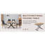 Ergonomic Tables & Chairs Set With Lift Functionality, Mdf & Metal, Modern Style For Dining & Living Areas