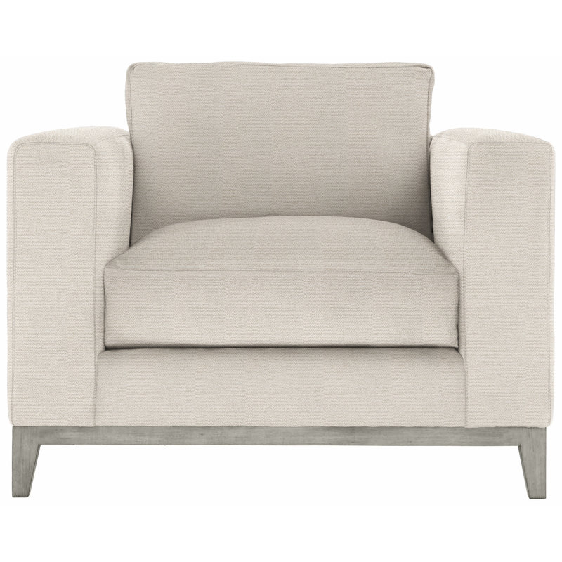 Noel 40" Wide Armchair, Cream Chenille 1345-002, Antique White