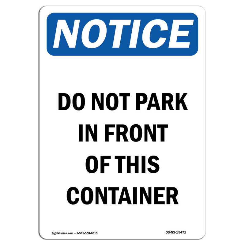 Do Not Park Sign