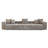 Corduroy Upholstered 3 - Seater Sofa Modular Sofa For Living Room-1713549512