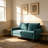56.3" Velvet Spring-Padded Loveseat Comfort Sofas-23490267