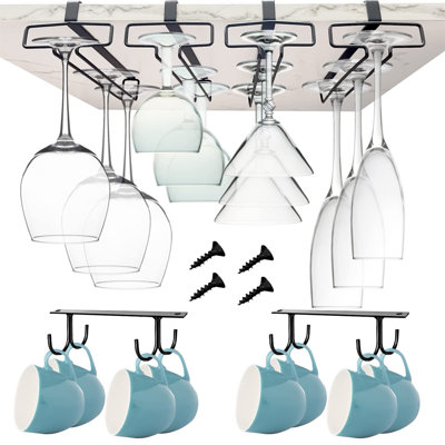 Breckyn Wall Mounted Wine Glass Rack in